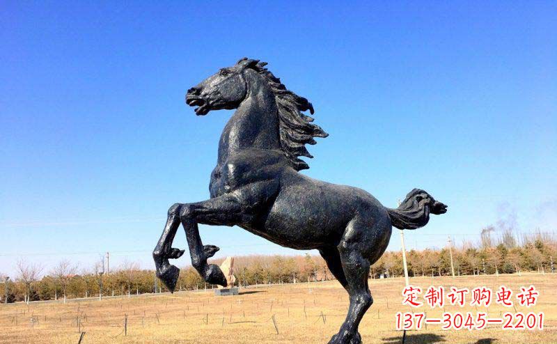 江西精美铜雕奔马动物雕塑