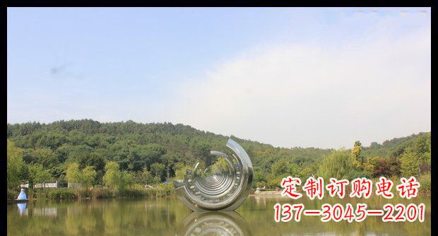 江西不锈钢圆环景观雕塑
