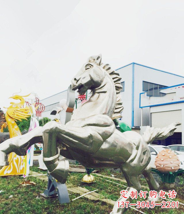 江西产品名称优雅的不锈钢雕塑——奔马