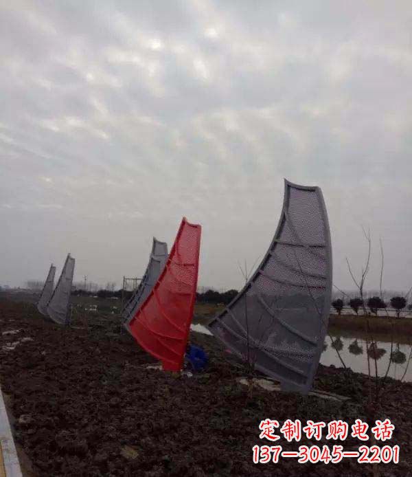 江西不锈钢抽象帆船雕塑