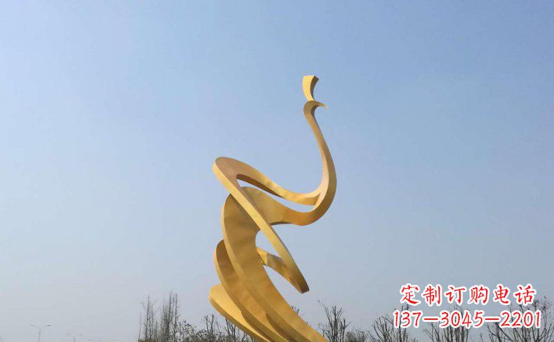 江西抽象凤凰不锈钢雕塑