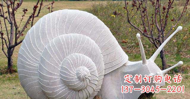 江西抽象不锈钢蜗牛雕塑