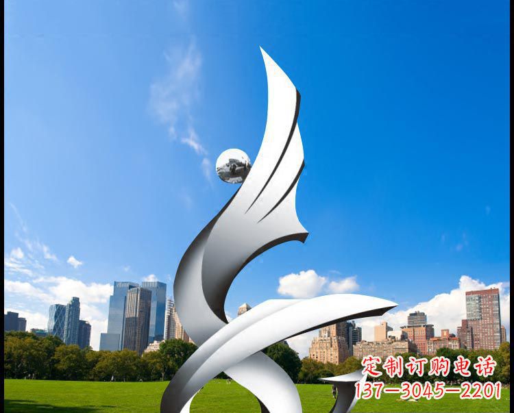 江西优雅贵族不锈钢凤凰雕塑