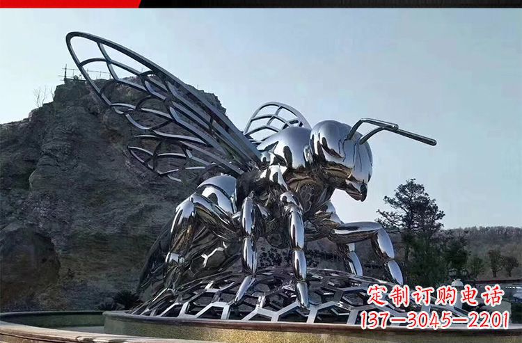 江西优雅活泼的不锈钢大型蚂蚁雕塑