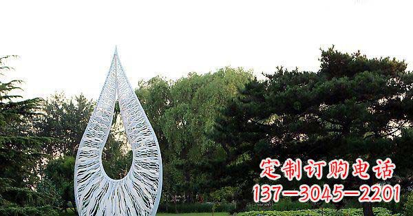 江西精美水滴不锈钢雕塑