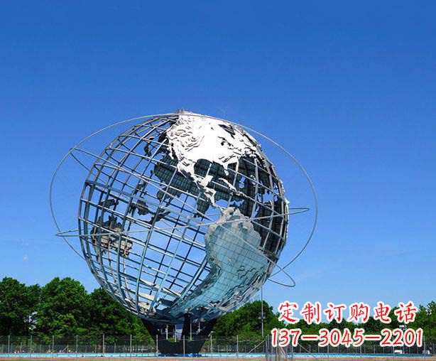 江西不锈钢地球仪摆件雕塑