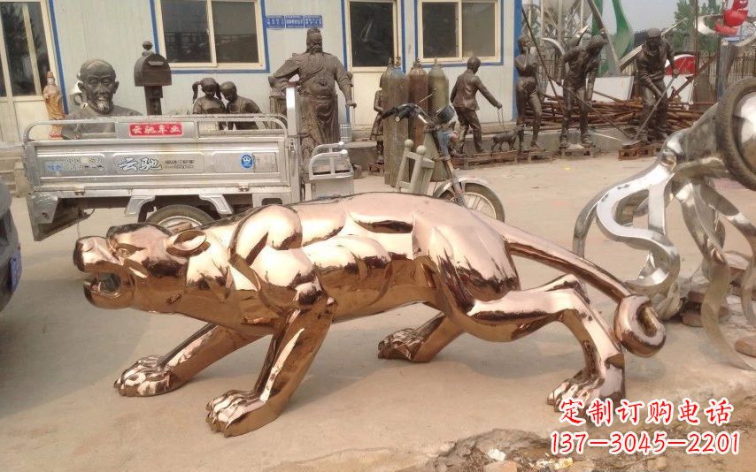 江西中领雕塑出品不锈钢动物雕塑