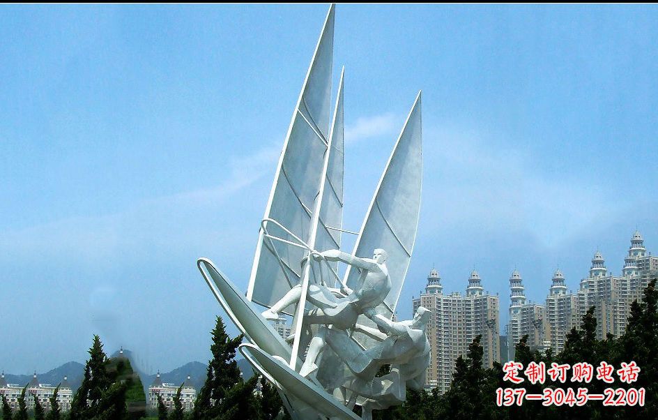 江西不锈钢帆船比赛雕塑