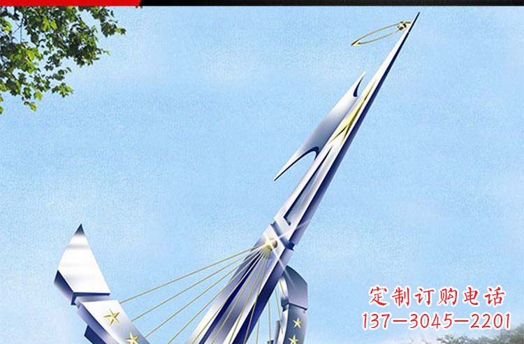江西古典高雅不锈钢帆船雕塑
