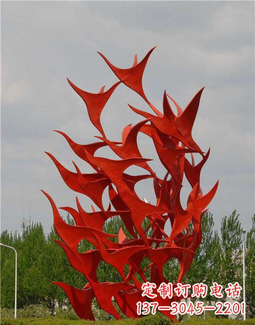 江西不锈钢天鹅雕塑，唤醒公园景观
