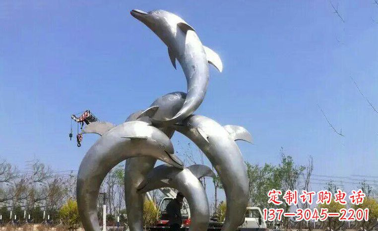 江西品质精美的不锈钢海豚雕塑