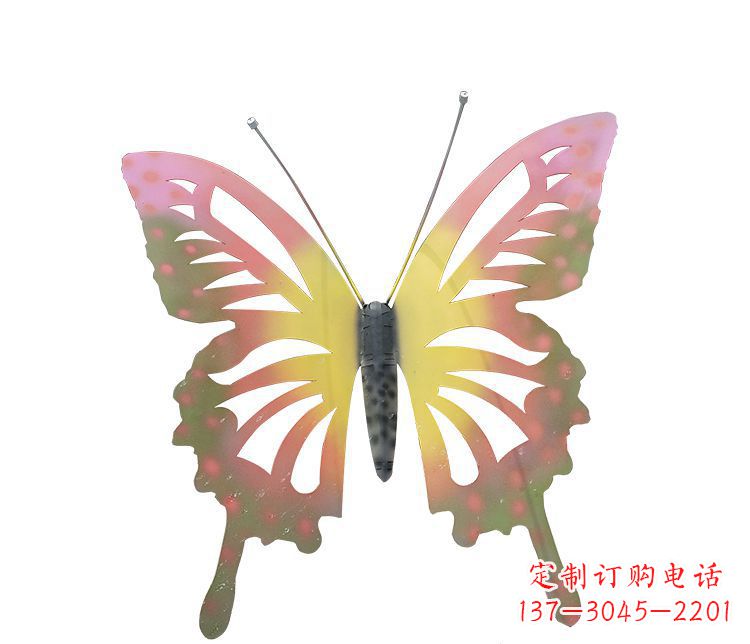 江西梦幻缤纷不锈钢蝴蝶摆件雕塑