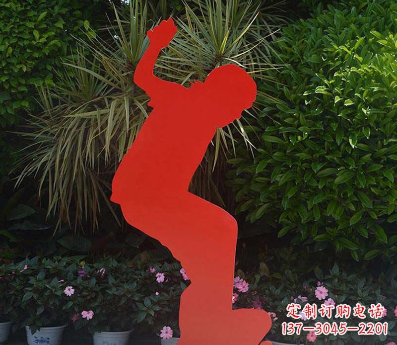 江西不锈钢男孩滑板雕塑
