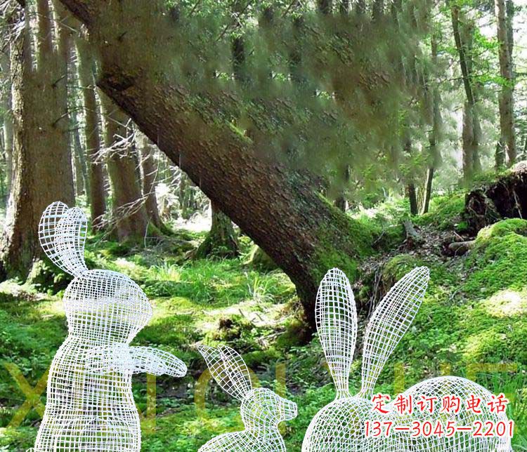 江西精美兔子雕塑,点缀你的公园