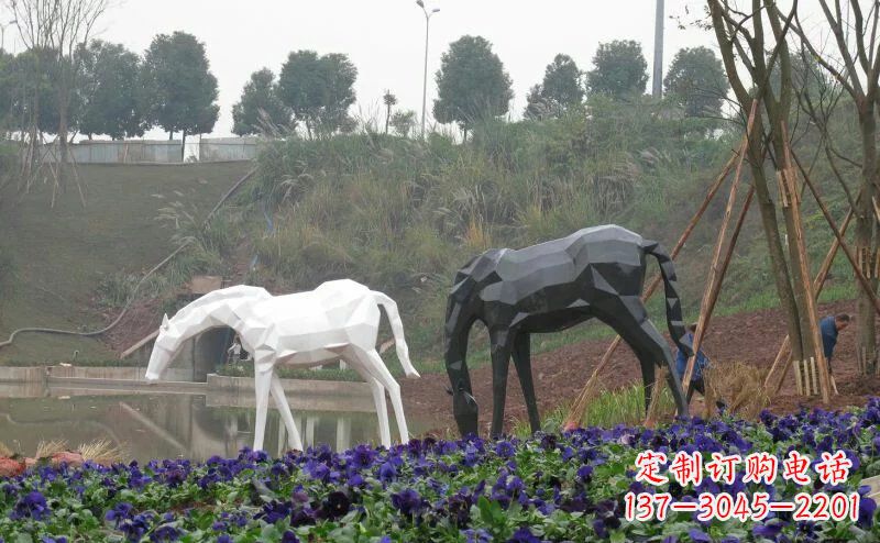 江西盛世之美，精美不锈钢动物雕塑