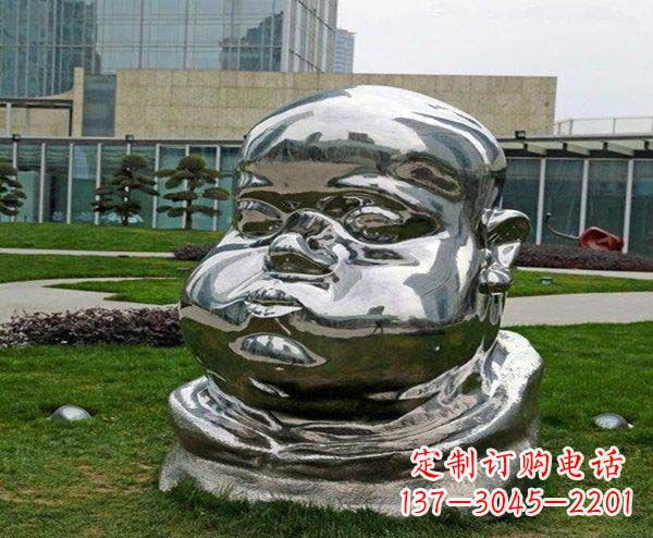 江西儿童不锈钢头像雕塑
