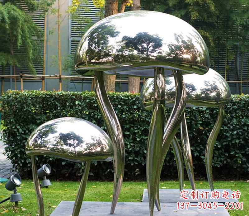 江西艺术水母不锈钢雕塑