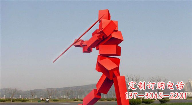 江西定制不锈钢标枪雕塑