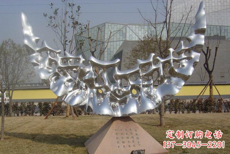 江西新款不锈钢月亮景观雕塑