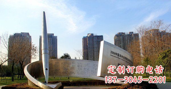 江西精美且精致的不锈钢钢笔雕塑