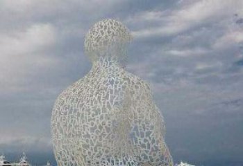江西不锈钢字母镂空人物雕塑