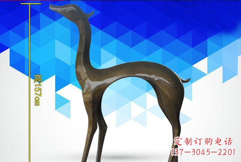 江西铜质雕刻小鹿雕