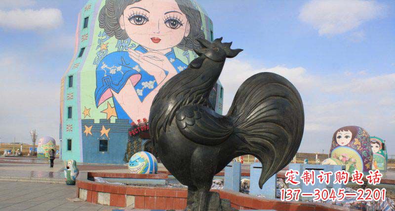 江西艺术精美的公鸡雕塑