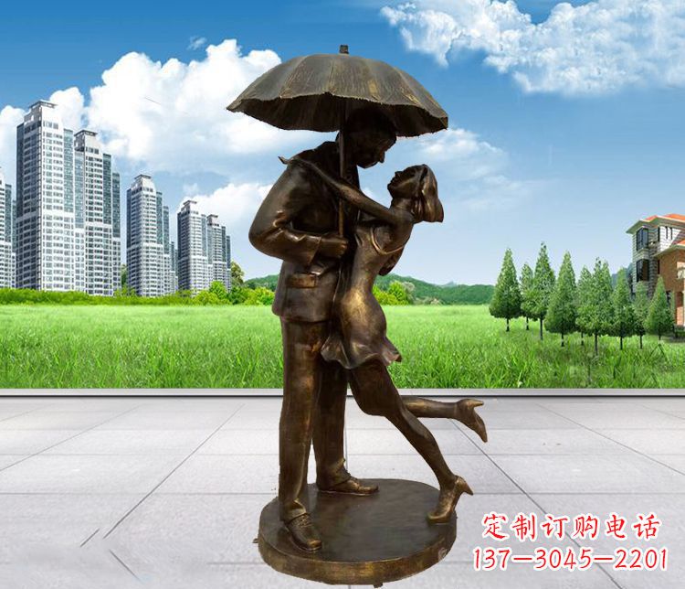 江西情侣铜雕,浪漫定制