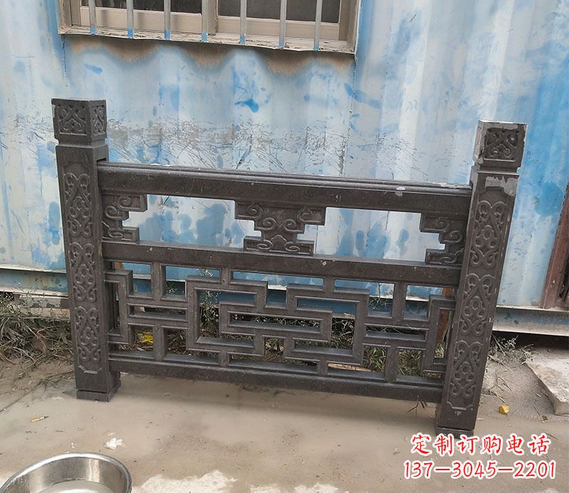江西集乐馆大理石栏板雕塑