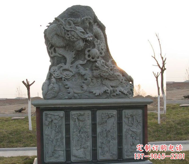 江西精美的大理石龙雕塑