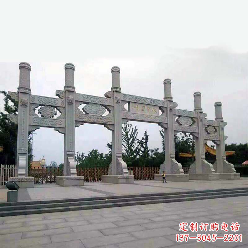 江西公园大门五门无楼牌坊