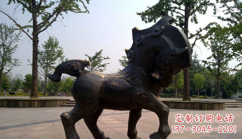 江西中领雕塑灵动小马铜雕