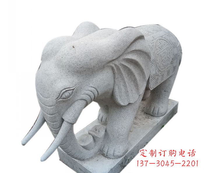 江西精美绝伦的大象大理石雕塑