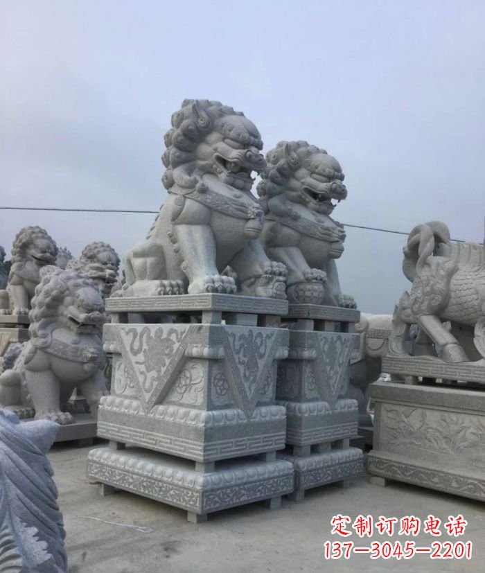 江西大理石狮子石雕