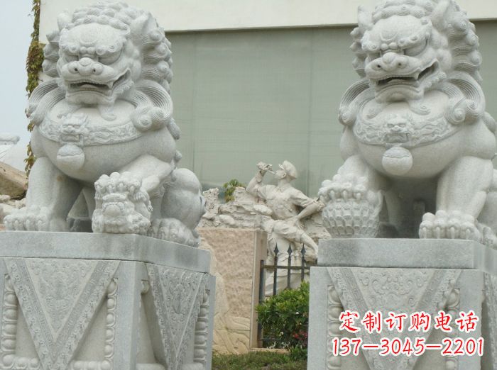 江西高端大理石狮子石雕