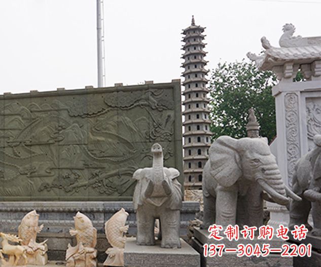 江西艺术级大象石雕