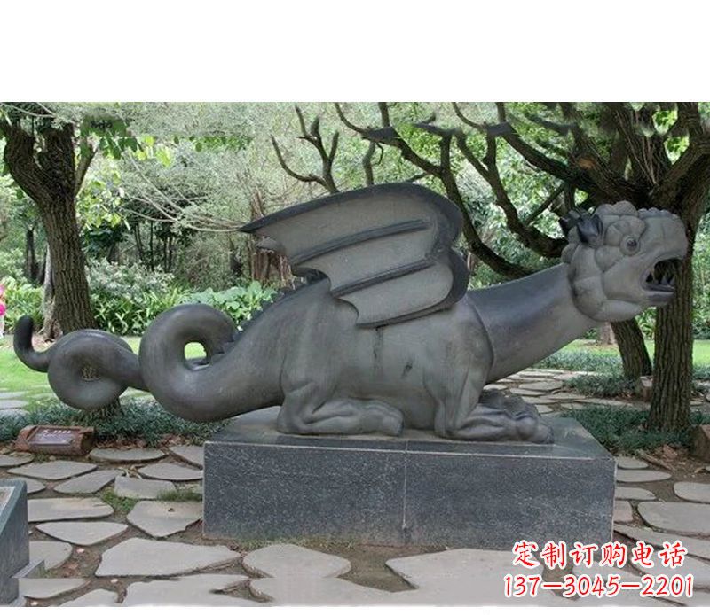 江西公园动物恐龙石雕