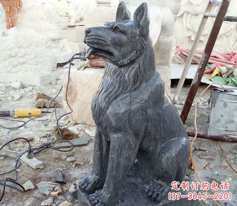 江西狗雕塑,以自然主题展现美丽艺术