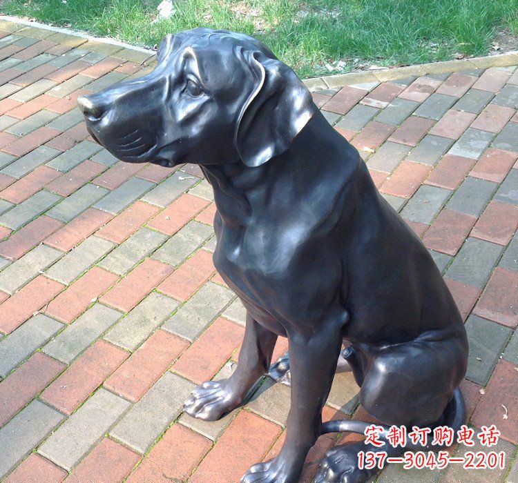 江西公园动物铜雕狗