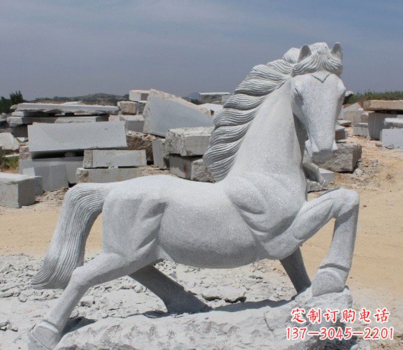 江西公园动物小马雕塑