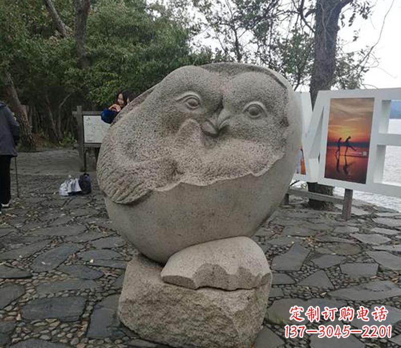 江西中领雕塑 | 鸳鸯石雕精美定制