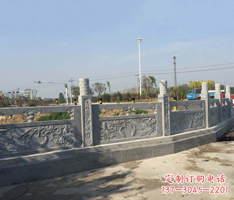 江西风格各异的精美公园仿古石栏板雕塑