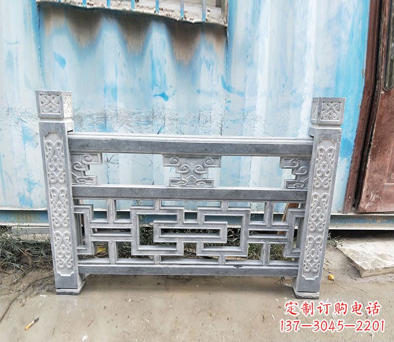 江西艺术精美的公园仿古石栏板雕刻