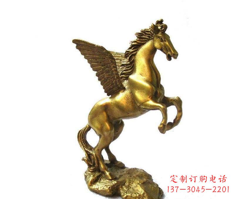 江西公园飞马动物铜雕