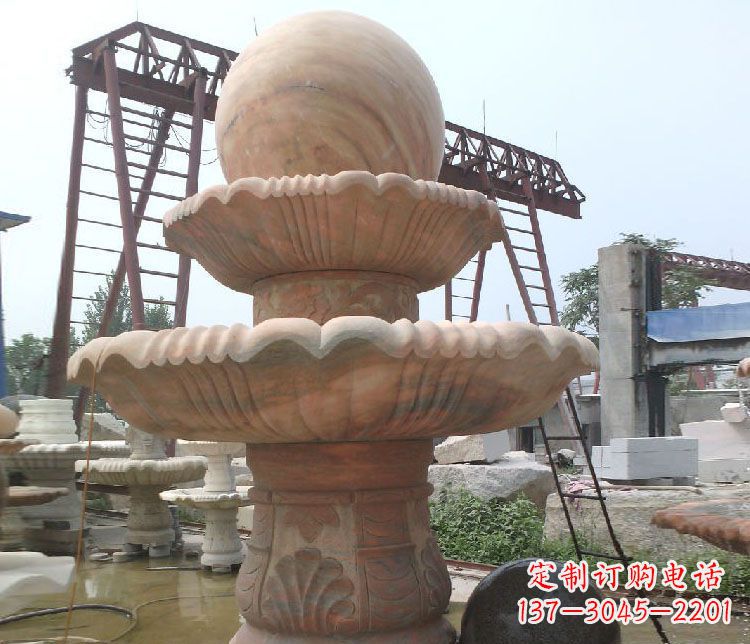 江西绚丽多彩的风水球雕塑