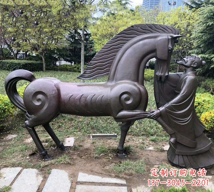 江西展现历史名人的铜雕雕塑