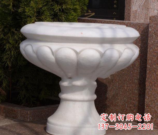 江西中领雕塑——汉白玉花盆石雕