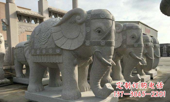 江西庄严雄伟的大象石雕