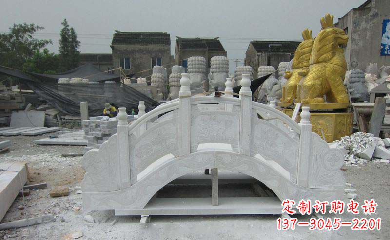 江西精美的大理石拱桥雕塑