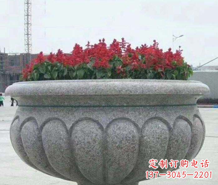 江西精美大理石花盆雕塑